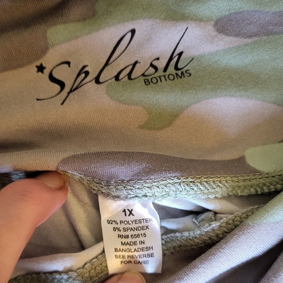 Fun Women's Leggings Set - Green/Yellow, Black, Green/Gray - Size 1X - Picture 7 of 7